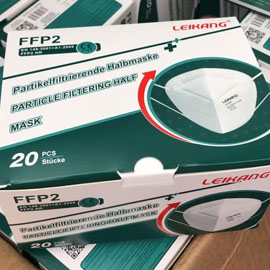 FFP2 zertifizierte Schutzmasken